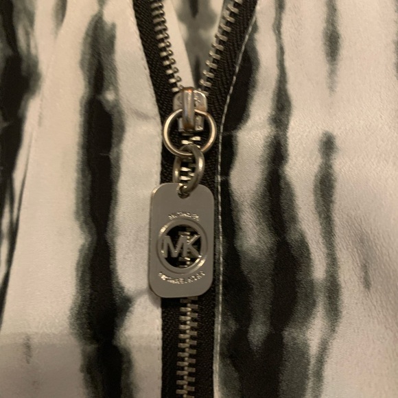 Michael Kors blouse. Black and white striped. - Picture 2 of 3